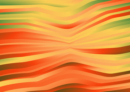 Red Green and Orange Wave Background Vector Image