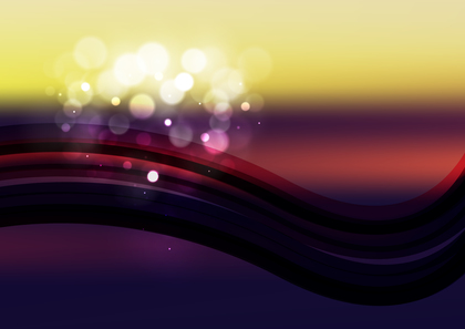 Abstract Red Purple and Yellow Wavy Background Vector
