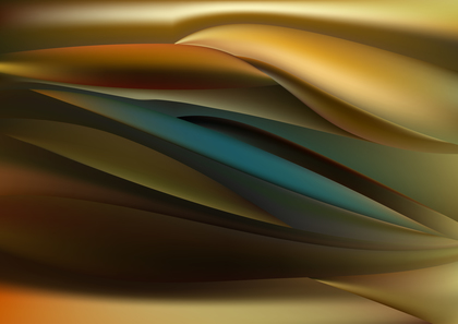 Blue and Orange Abstract Wave Background