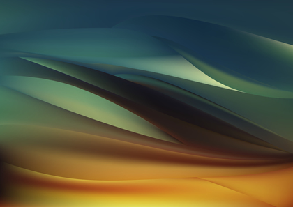 Blue and Orange Abstract Wavy Background
