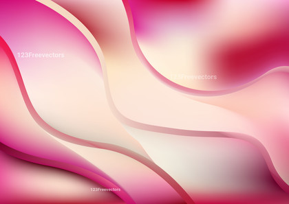 Pink and Beige Wavy Background Graphic