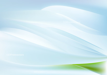 Blue Green and White Wave Background Template