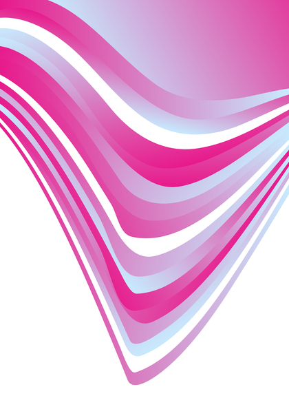 Pink Blue and White Abstract Wave Background