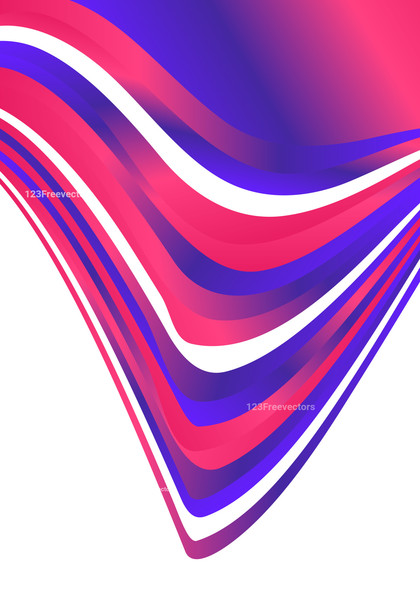 Pink Blue and White Abstract Wave Background Template