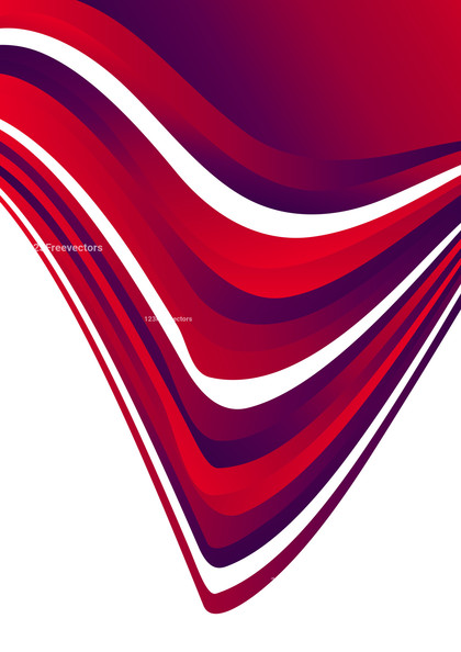 Red Purple and White Wavy Background Vector Illustration