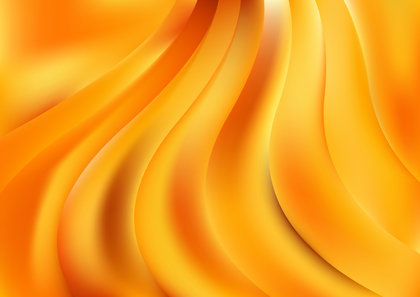 Bright Orange Wave Background