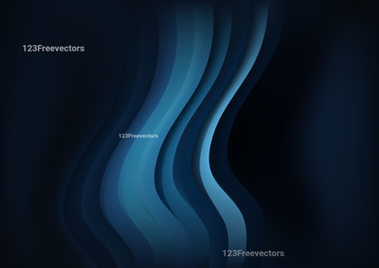 Black and Blue Vertical Wave Background Template