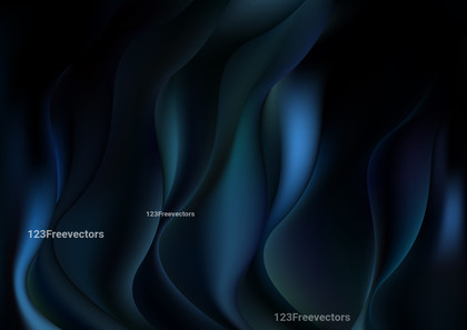 Abstract Black and Blue Wave Background Vector Image