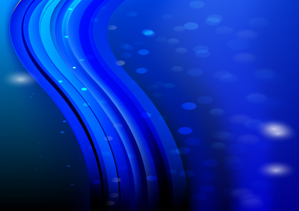 Abstract Black and Blue Wave Background