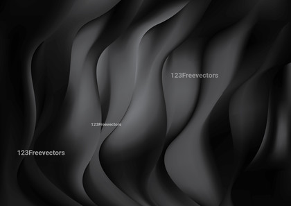 Black and Grey Abstract Wave Background Template