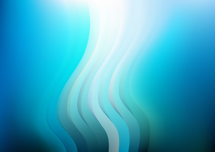 Abstract Blue and White Wave Background Template
