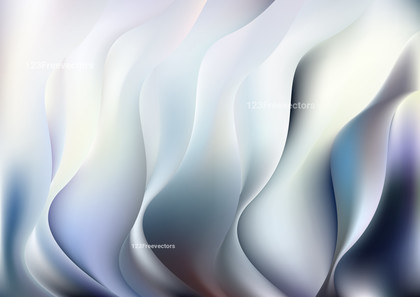 Blue and White Abstract Wavy Background