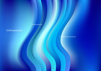 Blue and White Abstract Vertical Wave Background Template Image