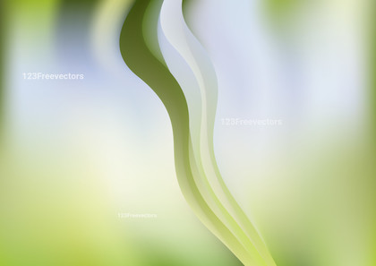Abstract Green and White Vertical Wave Background Template Vector Art