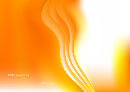 Orange and White Abstract Vertical Wave Background Template