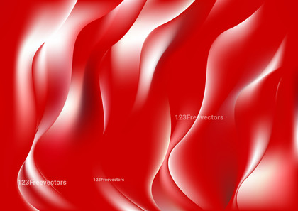 Red and White Wave Background Template