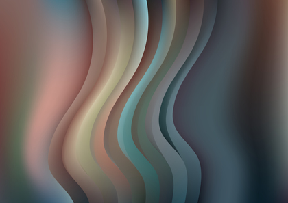 Blue and Brown Abstract Wavy Background