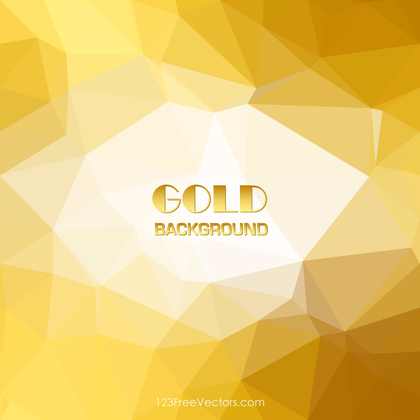 Polygonal Gold Background Template