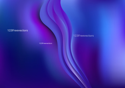 Abstract Blue and Purple Wave Background Template Vector Eps