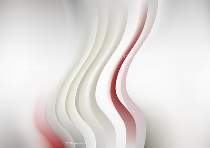 Red and Grey Abstract Wave Background Template Vector Art