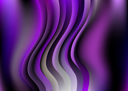 Black Blue and Purple Abstract Vertical Wave Background Template