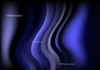 Black Blue and Purple Abstract Wavy Background