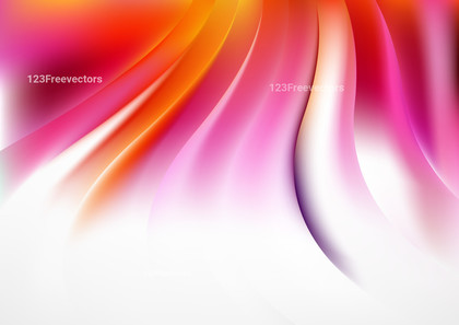 Orange Pink and White Abstract Wave Background Template
