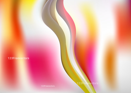 Abstract Pink Yellow and White Vertical Wavy Background Illustration
