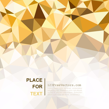 Gold Abstract Geometric Polygon Background Vector