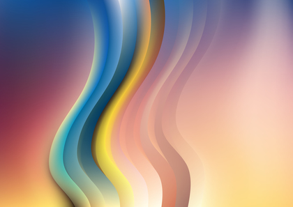 Pink Blue and Yellow Vertical Wavy Background Image