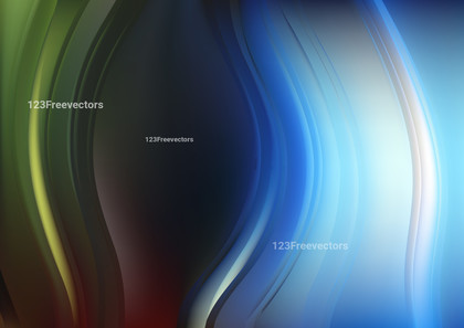 Red Green and Blue Wave Background Template