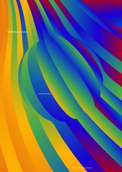 Colorful Wave Striped Background Vector Image