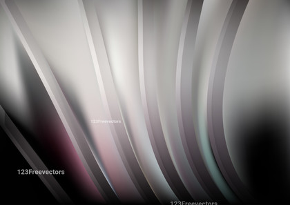Black and Grey Abstract 3D Wave Stripe Background Vector