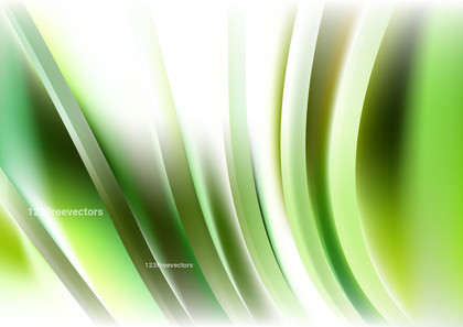 Green and White Curved Stripes Background Image