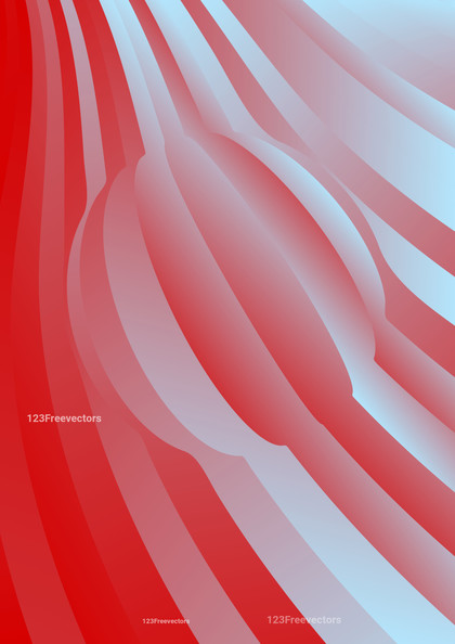 Abstract Red and Blue 3D Wave Stripe Background Vector Art