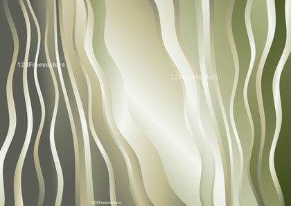 Abstract Brown and Green Vertical Curved Wavy Lines Background