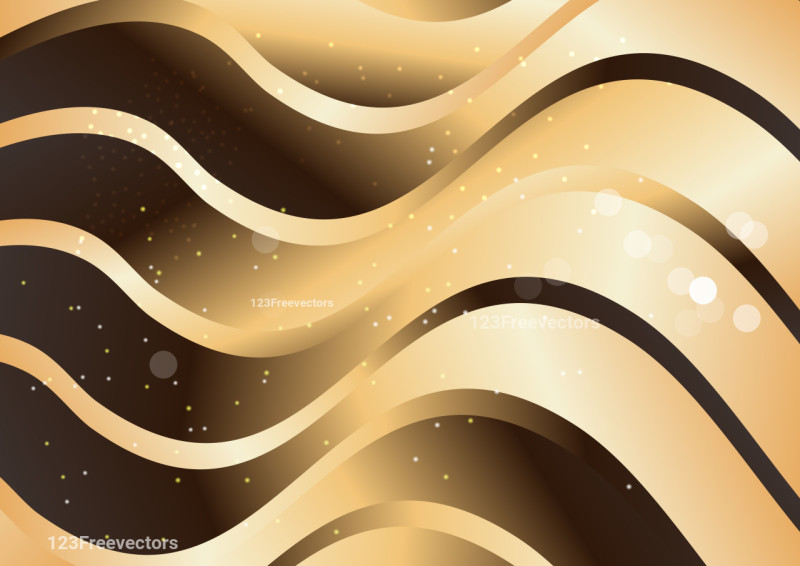 Dark Brown Gradient Wave Background Graphic
