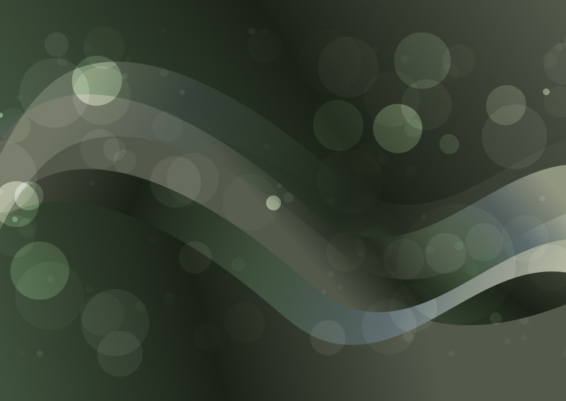 Abstract Dark Green Gradient Wavy Background Vector Graphic