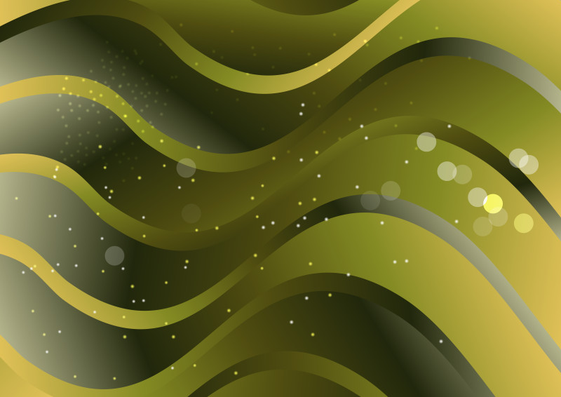 Abstract Dark Green Gradient Wave Background