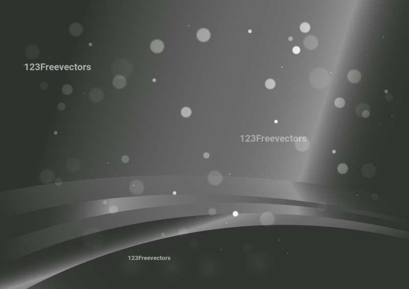 Abstract Dark Grey Gradient Wavy Background