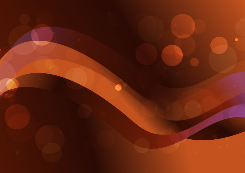 Abstract Wavy Dark Orange Gradient Background