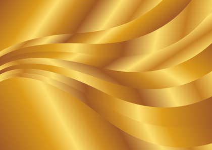 Abstract Gold Gradient Wave Background Vector