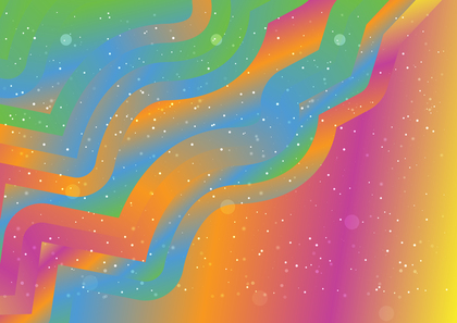 Wavy Colorful Gradient Background Vector Graphic