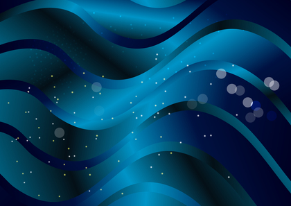 Black and Blue Gradient Wave Background Vector