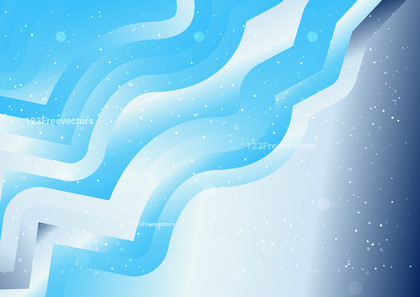 Abstract Blue and White Gradient Wave Background