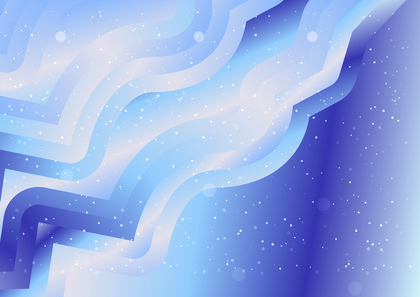 Abstract Blue and White Gradient Wavy Background