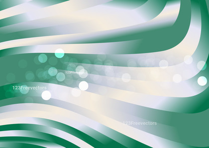 Abstract Green and White Gradient Wave Background Design