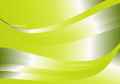 Abstract Green and White Gradient Wave Background