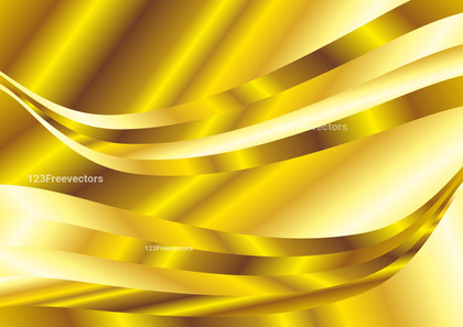 Abstract White and Gold Gradient Wave Background Image