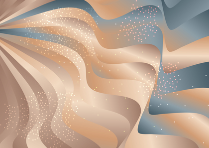 Blue and Brown Gradient Wave Background Image
